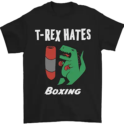 Buy T-Rex Hates Boxing Funny Boxer Sport MMA Mens T-Shirt 100% Cotton • 7.99£