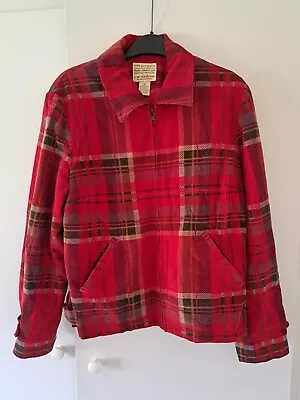 Buy Womens Vintage Plaid Jacket Small 1950s Style Red • 20£