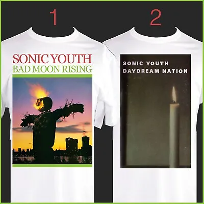 Buy Sonic Youth - Tshirt. Bad Moon Rising, Daydream Nation. ArtRock Heroes • 16.95£