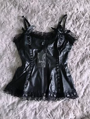 Buy Phaze Gothic Rubber Look Bodice, Size 8, Gothic Top, Gothic Clothing, Goth • 35£