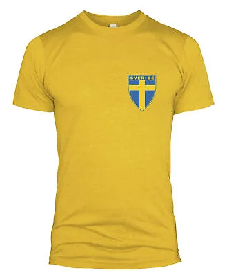 Buy Sweden Retro Football T Shirt Swedish National Team Sverige Men Women World L254 • 14.99£