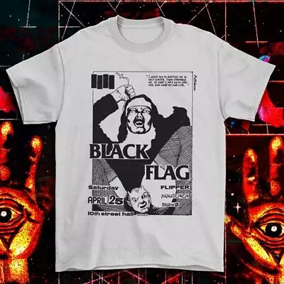 Buy Black Flag Poster Punk T-shirt, Punk Rock Cool Design Tee, Festival, Rave Tee • 20.99£