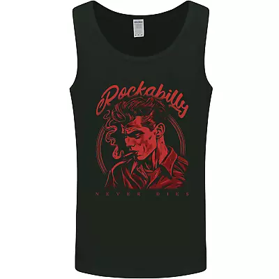 Buy Rockabilly Never Dies Rock N Roll Music Mens Vest Tank Top • 9.99£
