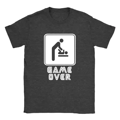 Buy Game Over Mens T-Shirt Funny New Dad Daddy Gift Present Top • 9.49£