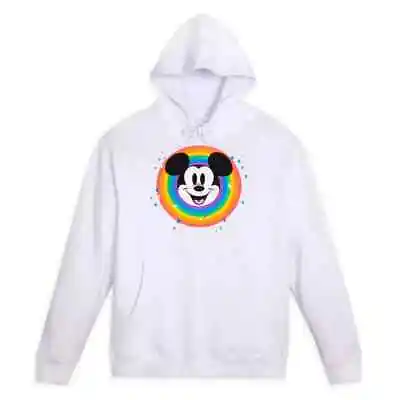 Buy Disney Store Mickey Mouse Disney Pride Pullover Hooded Sweatshirt - M&XL - BNWT • 54.99£