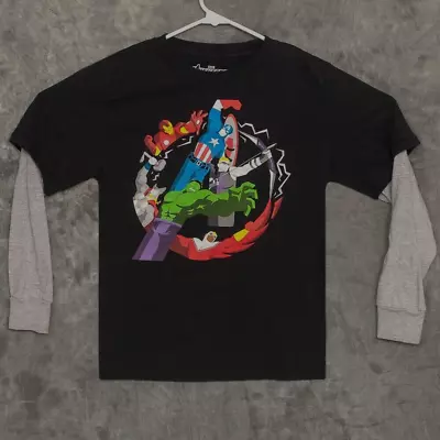Buy Avengers Assembled Youths T Shirt Size XL Marvel Black • 5.50£