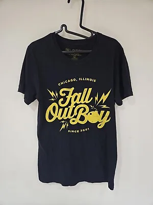 Buy Official Fall Out Boy T-shirt Chicago Bomb Logo T-shirt Size Small 2018 • 14.99£