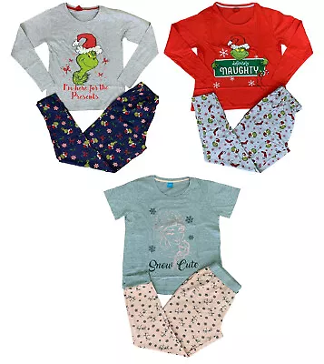 Buy Ladies Christmas Pyjamas Ex Uk Store Character Xmas Night Wear Uk 8-22 Brand New • 10.95£