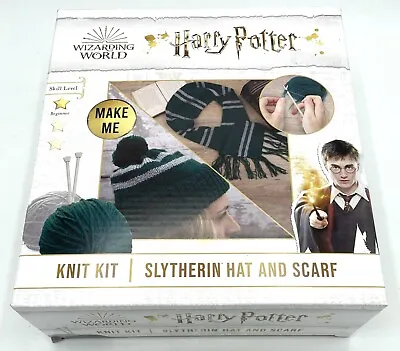 Buy Harry Potter Wizarding World Knit Kit Slytherin Hat And Scarf • 9.99£