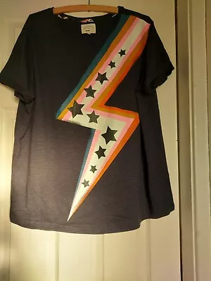 Buy Make Time To Dream By Next T-Shirt Top Pyjama Navy Size Large Stars BNWT • 8.99£