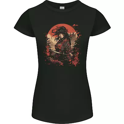 Buy Anime Samurai Girl Fantasy Warrior Womens Petite Cut T-Shirt • 8.75£