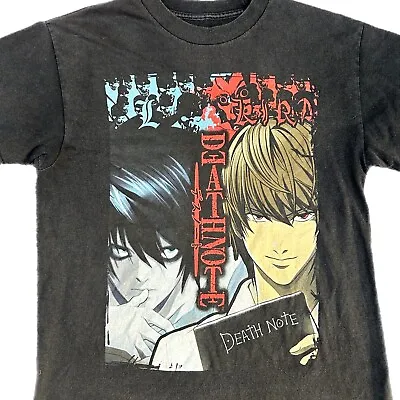 Buy Death Note Anime Rare Y2K Tee T-Shirt Graphic Men’s Short Sleeve Size M • 66.40£