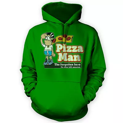 Buy Pizza Man Hoodie -x12 Colours- Gift Funny Lover Superhero Humor Meme • 34.95£