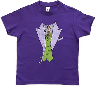 Buy THE JOKER SUIT Kids Boys T-Shirt Batman Dark Gotham Logo Riddler Ledger Knight • 16.99£