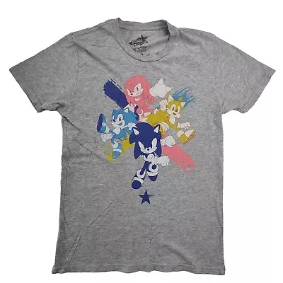Buy Sonic The Hedgehog Sega Shirt Adults Medium Grey Miles Prower Retro Gamer Mens • 12.16£