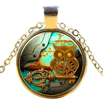 Buy Clokwork Owl Style Steampunk Necklace Pendant Victorian Punk Vintage Jewellery • 7.50£