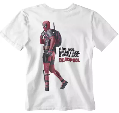 Buy Deadpool T-Shirt Badass Movie Film Merc Retro Gift Kids Boy Girl Teen  • 6.99£