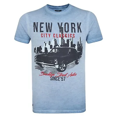Buy Men's Cotton Graphic New York City Classic Print T-Shirt Short Sleve Printed Top • 6.90£