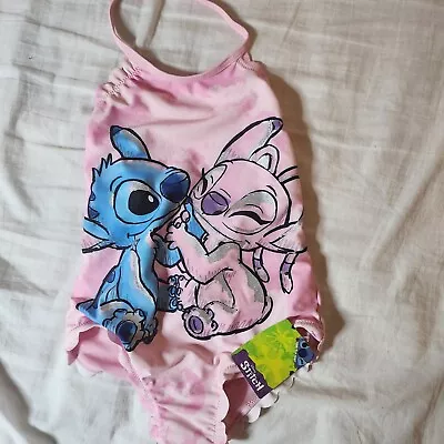 Buy Kid Girl Lilo Stitch DISNEY Swimwear Beach Pool Swimming Swimsuit Clothes 5-7 Y. • 9.90£