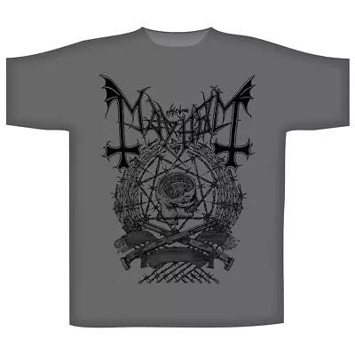 Buy Mayhem Barbed Wire Grey Tshirt Size Extra Large Rock Metal Thrash Death Punk • 11.40£