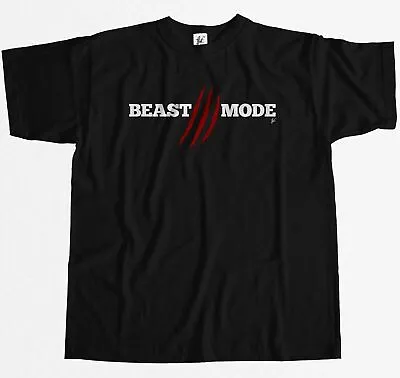 Buy Beast Mode Hard Core Gym Work Out Fitness Mens T-Shirt • 7.99£