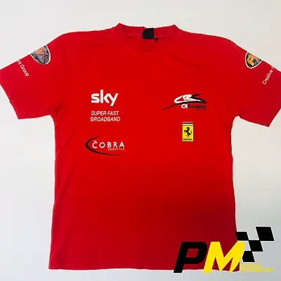 Buy CRS Scuderia Ferrari 458 Le Mans Racing Team Issue Red T-shirt • 19£