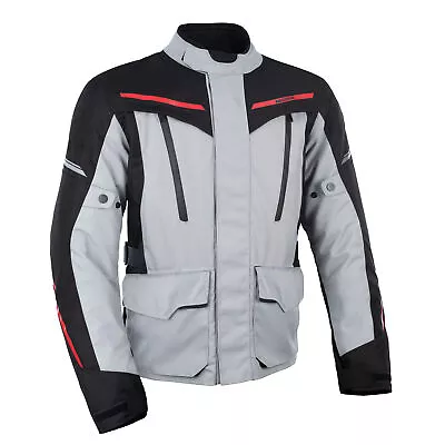 Buy Oxford Metro 2.0 Motorcycle Motorbike Textile Jacket Grey / Black / Red • 129.99£