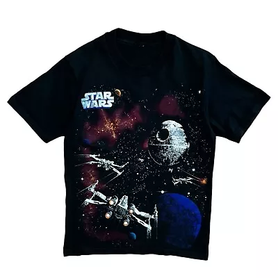 Buy STAR WARS Vintage T Shirt Black Graphic 90s Single Stitch Small Mens  • 29.95£