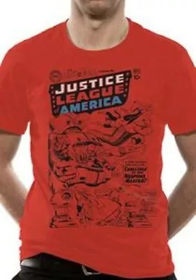 Buy Justice League America Red T Shirt Adult Small • 8.50£