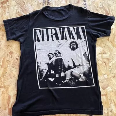 Buy Nirvana T Shirt Small S Black Mens Graphic Band Music • 7.99£