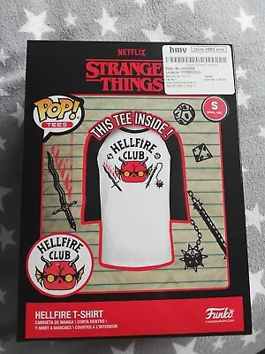 Buy Stranger Things Pop & Tee Hellfire Club D&D Funko Figure Unisex T-Shirt - Small  • 10£