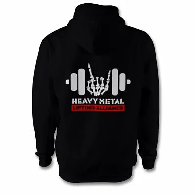 Buy Black Red Gym Top Hoodie Hoody Activewear Sports Weights Weightlifting Metal Alt • 29.99£