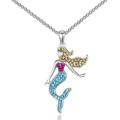 Buy Mermaid Necklace With Zircondia® Crystals By Philip Jones • 9.99£