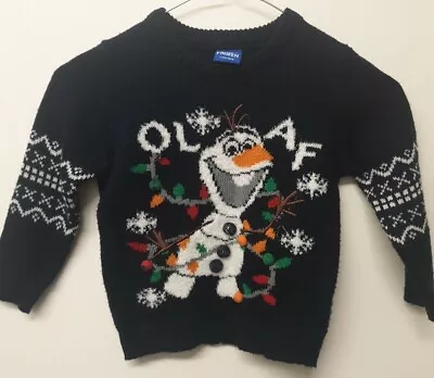 Buy Disney Frozen Olaf Christmas Jumper Age 2-3 Unisex • 12£