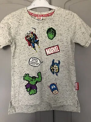 Buy Marvel Comics Avengers T-shirt 4 Years Hulk Thor Spiderman • 5.50£