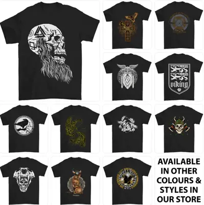 Buy Viking T-Shirt Mens Tshirt Tee Top 4 • 8.99£