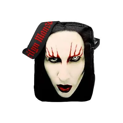 Buy Rocksax Crossbody Bag Marilyn Manson Red Lips Messenger Bag 21cm X 16cm X 5.5cm  • 17.77£