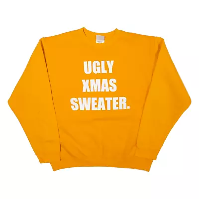 Buy ADIDAS Ugly Xmas Sweater Novelty Mens Sweatshirt Orange S • 15.99£