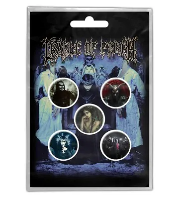 Buy Cradle Of Filth Cryptoriana Button Badge Set Official Metal Band Merch • 8.22£