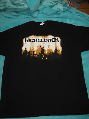 Buy Sz 2X 2009 Nickelback Concert Tour T Shirt Black Dark Horse XXL • 44.35£