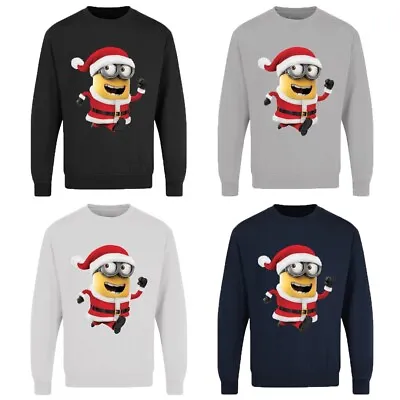 Buy Unisex Adults Christmas Santa Minion Sweatshirt Novelty Festive Xmas Jumper • 22.99£