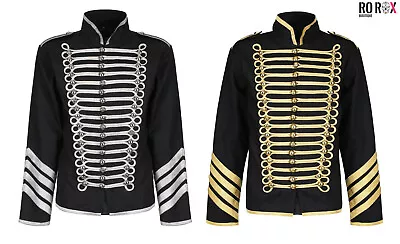 Buy Ro Rox Jacket Mens Military Gold Silver Hussar Parade Gothic Drummer Steampunk • 49.99£