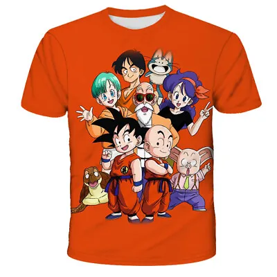 Buy Unisex Child Anime DBZ Goku Family Printing Boys T-Shirt Clothes Tops Age 4Y-14Y • 11.99£