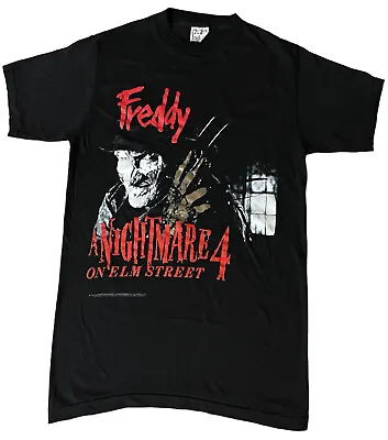 Buy Nightmare On Elm Street 1989 4 T-shirt Freddy Krueger Vintage Single Stitch L • 131.24£