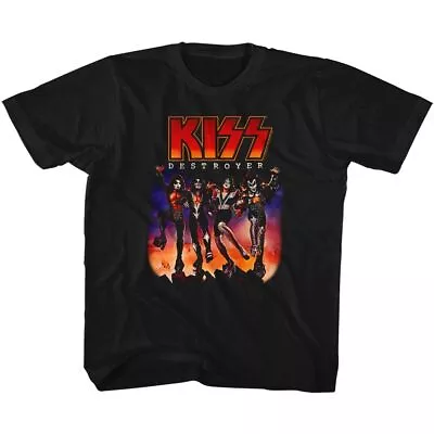 Buy Kids Kiss Destroyer Black Rock And Roll Music Band Shirt • 19.29£