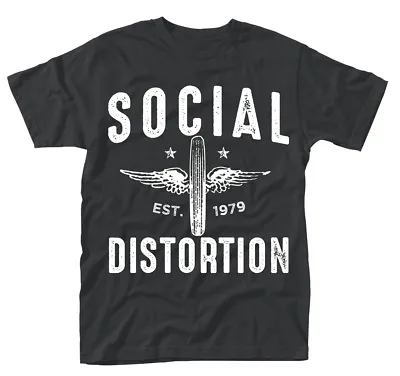Buy Social Distortion Winged Wheel T-Shirt - OFFICIAL • 16.29£
