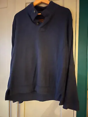 Buy FAT FACE 1/4 LENGTH BUTTON OPENING MENS TOP - SIZE M P To P 23  NAVY BLUE • 15£