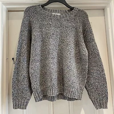 Buy Next Women’s Jumper Size M Grey/Blue With Colourful Sequins / Christmas • 8£