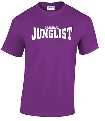 Buy Junglist T-Shirt Movement Drum And Bass Clubbing Turntables Decks DJ Dance DNB • 12.99£