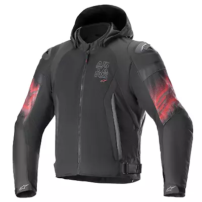 Buy Alpinestars Zaca Air Venom Waterproof Motorcycle Jacket - Black/Bright Red • 275.49£